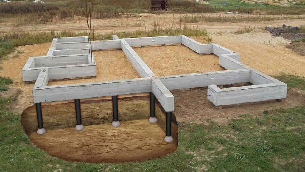 Выбор типа фундамента для строительства дома